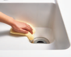 一体成形の排水口