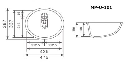 MP-U-101寸法図