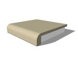 人工大理石カウンター前垂形状 トップ20R型