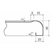 前垂:1/4R(水返し付)