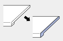 木口共貼りメラミンポストフォームカウンター