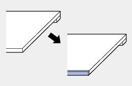 後面木口貼りメラミンポストフォームカウンター