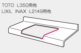 オーバーボウル穴あけ(セルフリミング)メラミンカウンター